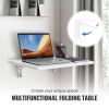 Wall Mounted Folding Table, Wall Mount Drop Leaf Tables, Wooden Floating Desk for Dining, Laundry Room, Office