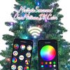 6ft Green Christmas Tree with 300 WiFi-Controlled RGB LED Lights, 751 PVC Tips, 38 Light Functions, Music Sync, Hinged Structure & Metal Stand â€“ Sma