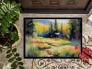 NEW Montana Bitterroot in Watercolor Doormat Front Door Mat Indoor Outdoor Rugs for Entryway, Non Slip Washable Low Pile, 18H X 27W