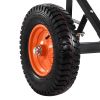 Heavy-Duty Trailer Dolly, 1200lbs Tongue Weight Capacity, Carbon Steel Trailer Mover with 2 inch Ball, 15.2 inch Pneumatic Tires, Portable Tow Dolly
