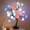 1pc Rose Bush LED Multi or Solid Color W- Remote Stylish