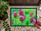 NEW Vermont Red Clover in Watercolor Doormat Front Door Mat Indoor Outdoor Rugs for Entryway, Non Slip Washable Low Pile, 18H X 27W