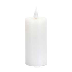 LED Candle 1.75"D x 4"H Wax/Plastic 2 AA Batteries Not Included (Option: White)