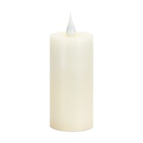 LED Candle 1.75"D x 4"H Wax/Plastic 2 AA Batteries Not Included (Option: Beige)