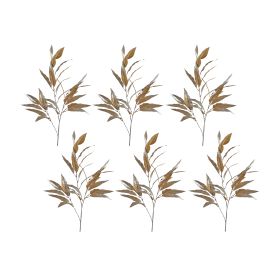 Leaf Spray (Set of 6) 27"H Polyester (Option: Gold)