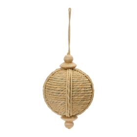 Onion Ornament (Set of 4) 4"D x 6"H Jute (Option: Brown)