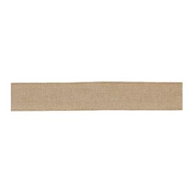 2.5" x 5 Yds. Wired (Set of 2) Cotton (Option: Beige)