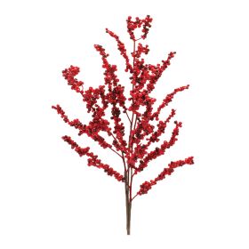 Berry Spray (Set of 6) 28"H Foam (Option: Red)