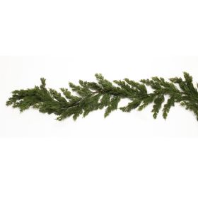 Pine Garland 6'L Plastic (Option: Green)
