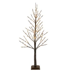 Twig Tree 114 LED Lights 4'H Paper (Option: Brown)