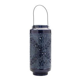 Lantern 15.5"H Iron (Option: Blue)