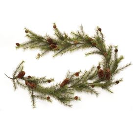 Pine Garland 6'L PVC (Option: Green)