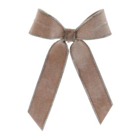Bow (Set of 2) 9"W x 14"H Polyester (Option: Beige, Gray)