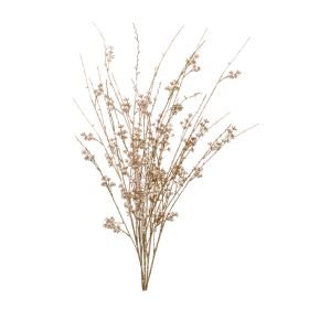 Iced Berry Spray (Set of 2) 33"H Plastic (Option: Gold)