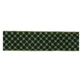 4" x 5 Yds. Wired Polyester (Set of 2) (Option: Green, Gold)