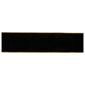 4" x 10 Yds. Wired Polyester (Option: Black, gold)
