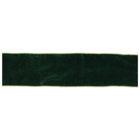 4" x 10 Yds. Wired Polyester (Option: Green, Gold)