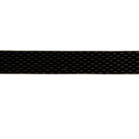 2.5" x 5 Yds. Wired Polyester (Set of 2) (Option: Black, gold)