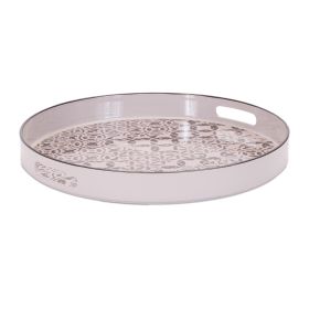 Tray 13.5"D x 1.75"H Plastic (Option: White, Beige)