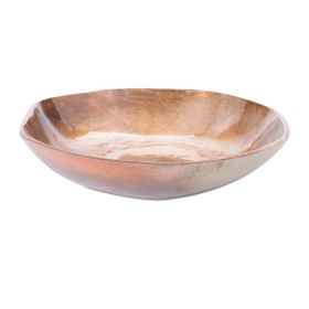 Bowl 13.75"D x 3"H Aluminum (Option: Gold)