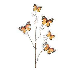 Butterfly Spray (Set of 4) 28"H Polyester (Option: Orange, Black)