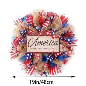 1PC Wooden tags for Independence Day, patriotic American homes, rural areas, wooden walls, door decorations, wooden crafts (Color: 71, size: 30*30*0.5cm)