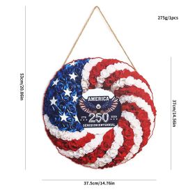 1PC Wooden tags for Independence Day, patriotic American homes, rural areas, wooden walls, door decorations, wooden crafts (Color: 66, size: 40*40*0.5cm)