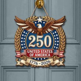 1PC Wooden tags for Independence Day, patriotic American homes, rural areas, wooden walls, door decorations, wooden crafts (Color: X, size: 20*20*0.5cm)