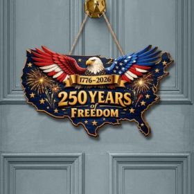 1PC Wooden tags for Independence Day, patriotic American homes, rural areas, wooden walls, door decorations, wooden crafts (Color: V, size: 30*30*0.5cm)