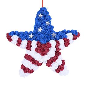 1PC Wooden tags for Independence Day, patriotic American homes, rural areas, wooden walls, door decorations, wooden crafts (Color: H, size: 20*20*0.5cm)