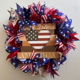 1PC Wooden tags for Independence Day, patriotic American homes, rural areas, wooden walls, door decorations, wooden crafts (Color: C, size: 40*40*0.5cm)