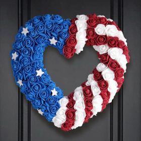 1PC Wooden tags for Independence Day, patriotic American homes, rural areas, wooden walls, door decorations, wooden crafts (Color: J, size: 20*20*0.5cm)