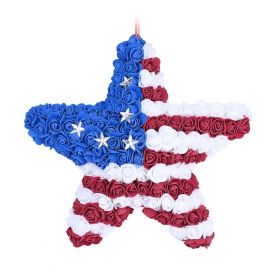 1PC Wooden tags for Independence Day, patriotic American homes, rural areas, wooden walls, door decorations, wooden crafts (Color: I, size: 20*20*0.5cm)