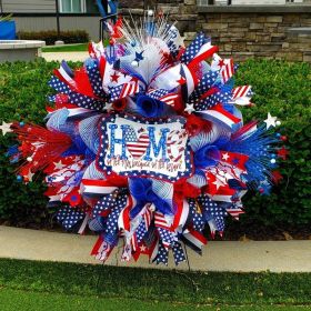 1PC Wooden tags for Independence Day, patriotic American homes, rural areas, wooden walls, door decorations, wooden crafts (Color: 88, size: 40*40*0.5cm)