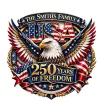 1 pc 250th anniversary of American independence, bald eagle commemorative wooden plaque, home porch decoration, wooden hanging board