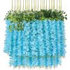12 Packs Artificial Hanging Plants, Premium, Oxidation Resistance Flower, Wisteria Plants