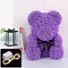 Artificial Rose Bear Flower  With Box and Light