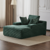 Double Chaise Lounge Chair, Sleeper Cloud Couch, Luxury Sofa Bed Love-seat