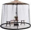 9/10 FT Mosquito Net for Patio Umbrella Outdoors Screen Polyester Hanging Tent(Mosquito Net Only)