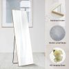 Floor Standing Mirror, Wall Mirror with Stand Aluminum Alloy Thin Frame,21''*64''