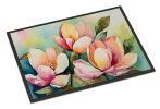 NEW Mississippi Magnolia in Watercolor Doormat Front Door Mat Indoor Outdoor Rugs for Entryway, Non Slip Washable Low Pile, 18H X 27W