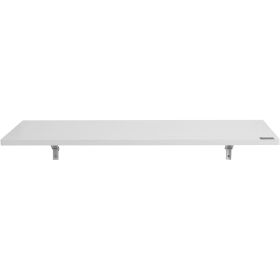 Wall Mounted Folding Table, 47.2 x 19.7 inches Wall Mount Table, Floating Desk with Iron Bracket, Fold Down Desk for Small Spaces, Home Office, Dining (Item Size: 47.2 x 19.7 in, Material: Particle Board)