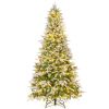 6/7.5/9 FT Pre-Lit Artificial Christmas Tree with 765/1135/1871 Tips and 280/470/690 Warm-White LED Lights