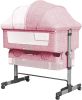 Baby Bassinet Bedside Sleeper 3 in 1 Bedside Crib, Adjustable Portable Bed for Infant/Baby/Newborn,with Mosquito Nets, Large Storage Bag, Comfortable