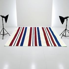 "American Flag Doormat - Red White Blue Striped Non-Woven Rug for Front Door, Summer Holiday Decor" (Color: 24 inches x 16 inches)