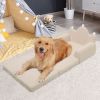 Tiara-Shaped Convertible Dog Bed And Sofa - 22.8"Ã—18.8"Ã—15.7" - 2-in-1 Luxurious Pet Bed With Plush Cushion And Machine-Washable Cover