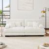 Cloud Couch 2 Seater Sofa for Living Room, Chenille 2 - Seat sofa with 2 Lumbar pillows and 2 throw pillows