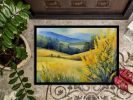 NEW Kentucky Goldenrod in Watercolor Doormat Front Door Mat Indoor Outdoor Rugs for Entryway, Non Slip Washable Low Pile, 18H X 27W