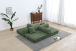 77.9'' Convertible Folding Sofa Bed â€“ 4-in-1 Modular Floor Couch, Corduroy Small Cloud Couch, Compressed Foldable Sleeper Sofa