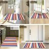 "Patriotic Diatom Mud Doormat - Red White Blue Non-Slip Entrance Mat for Indoor/Outdoor Use, Easy Clean Family Decor"